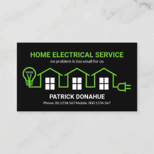 Tarjeta De Visita Electricista del circuito de cableado eléctrico d
