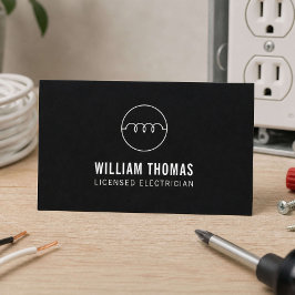 Tarjeta De Visita Electricista Licenciado