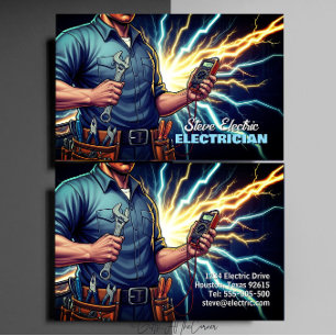 Tarjeta De Visita Electricista Servicio Eléctrico 