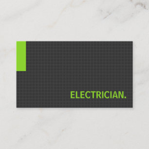 Tarjeta De Visita Electricista - Verde con múltiples propósitos