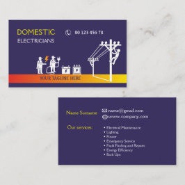 Tarjeta De Visita electricistas domésticos