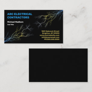 Tarjeta De Visita Electrista   Contratista eléctrico 