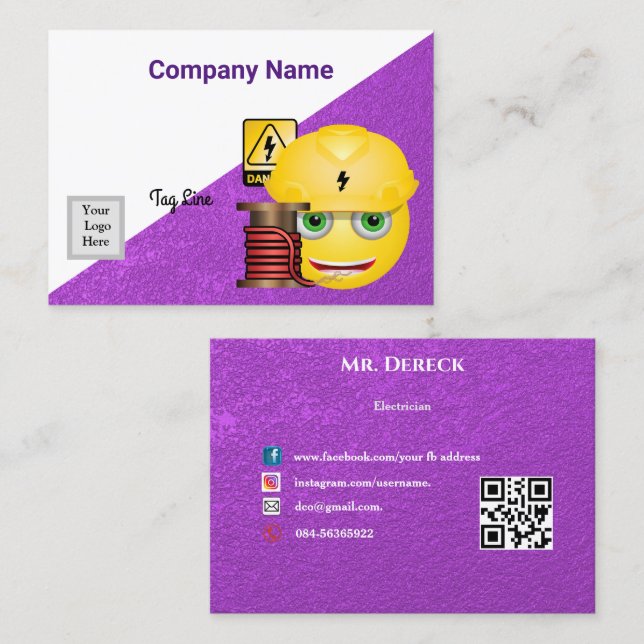 Tarjeta de visita electrónica (Anverso / Reverso)