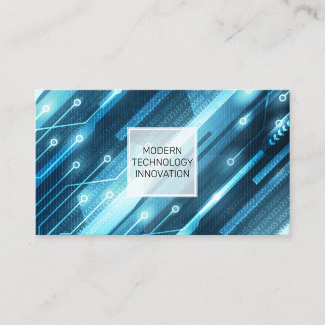 Tarjeta De Visita Electrónica | Codificador | Programador | Software (Anverso)