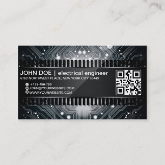 Tarjeta de visita electrónica del estilo del