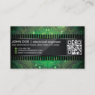Tarjeta de visita electrónica del estilo del