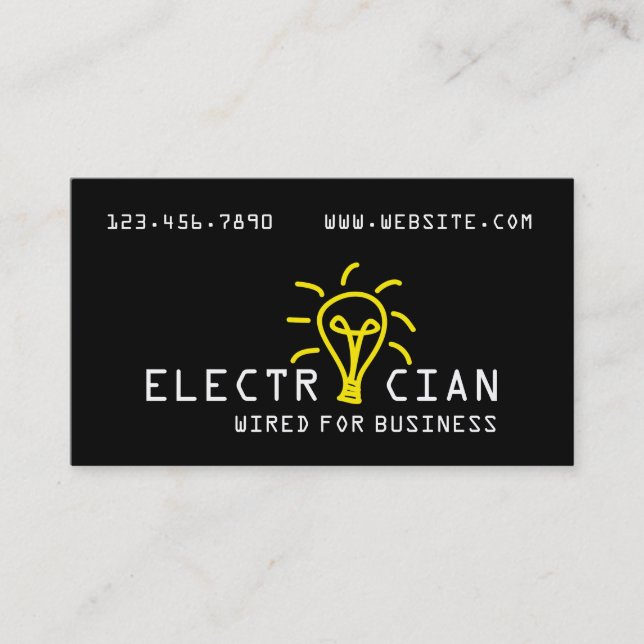 Tarjeta de visita electrónica, eléctrica, de const (Anverso)