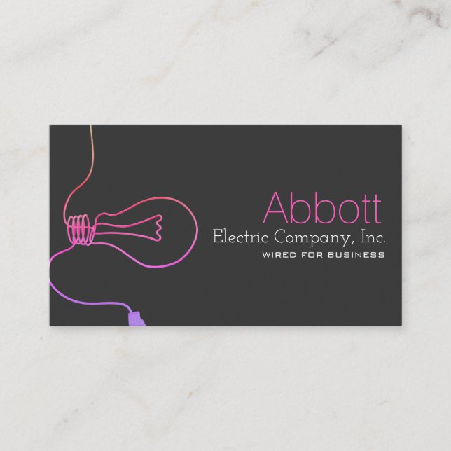 Tarjeta de visita electrónica, eléctrica, de const (Anverso)