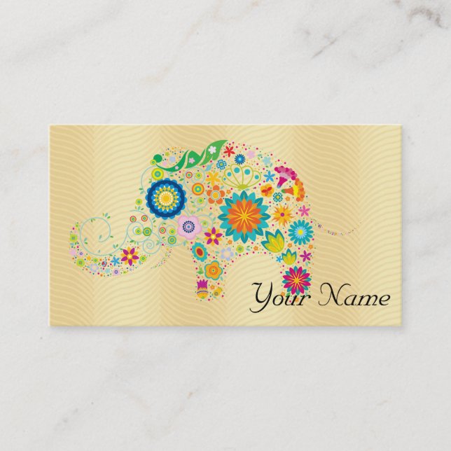 Tarjeta De Visita Elefante (Anverso)