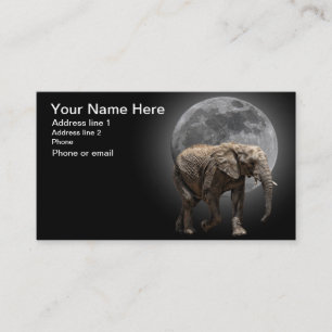 TARJETA DE VISITA ELEFANTE #1 DE MOONGLOW