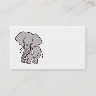 Tarjeta De Visita ELEFANTE Africano - Gráficos originales - Vida sil