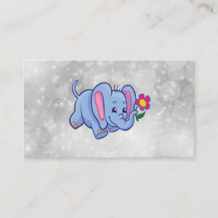 Tarjeta De Visita elefante personalizado lindo
