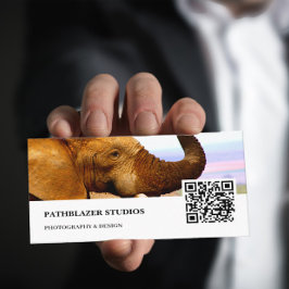 Tarjeta De Visita Elefante Scents | Fotografía de vida silvestre |