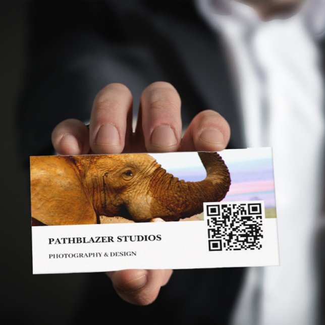 Tarjeta De Visita Elefante Scents | Fotografía de vida silvestre | (Subido por el creador)