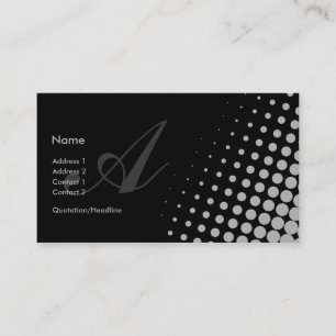 Tarjeta De Visita Elegancia con monograma {ganador del TBA}
