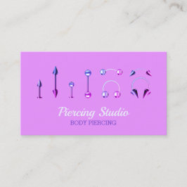 Tarjeta De Visita Elegancia de Body Piercing Studio