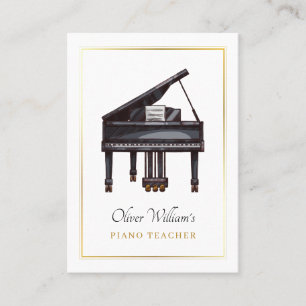 Tarjeta De Visita Elegancia de piano