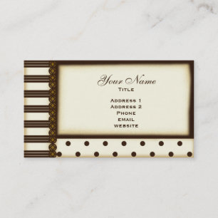 Tarjeta De Visita Elegancia del vintage