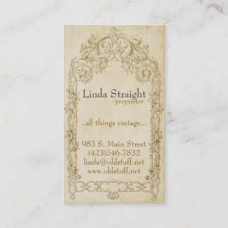 Tarjeta De Visita Elegancia del vintage