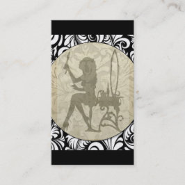 Tarjeta De Visita Elegancia divina del damasco del vintage del oro