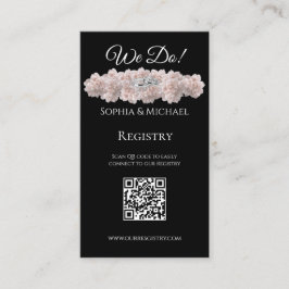 Tarjeta De Visita Elegancia Eterna- We Do-Boda Rings-Registry-