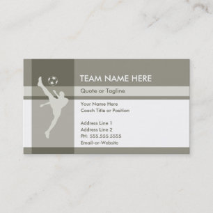 Tarjeta De Visita elegancia futbolística