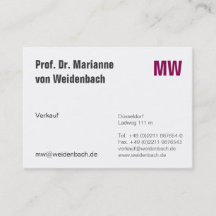 Tarjeta De Visita Elegancia Máxima