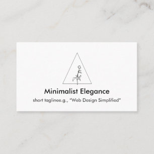 Tarjeta De Visita Elegancia minimalista