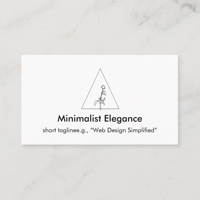 Tarjeta De Visita Elegancia minimalista (Anverso)