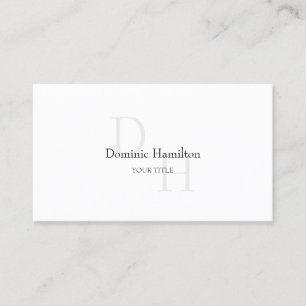 Tarjeta De Visita Elegancia Minimalista CLÁSICA