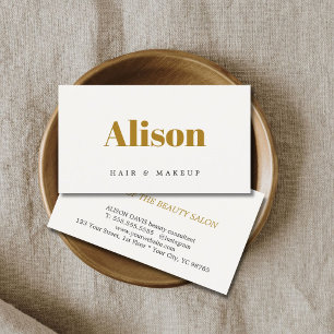 Tarjeta De Visita Elegancia minimalista pastel audaz belleza