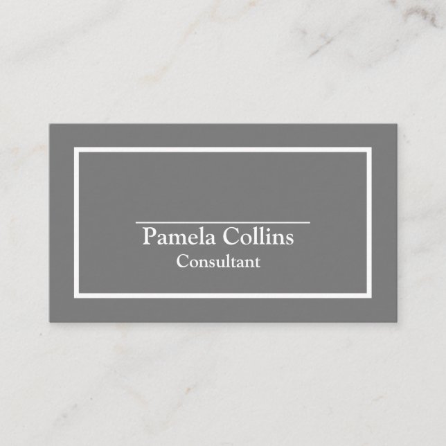 Tarjeta De Visita Elegancia moderna profesional simple (Anverso)