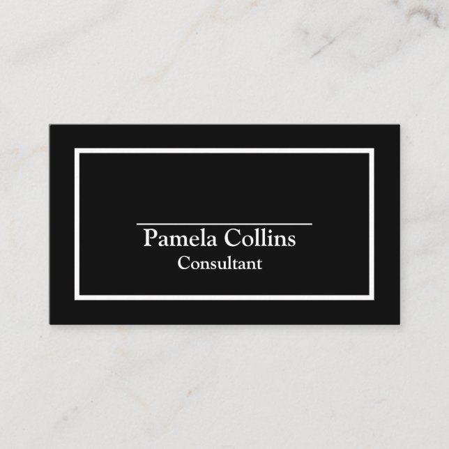 Tarjeta De Visita Elegancia moderna profesional simple (Anverso)