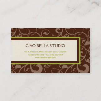 Tarjeta De Visita Elegancia Naturaleza-Inspirada