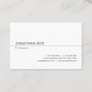 Tarjeta De Visita Elegancia profesional moderna y Minimalista creati