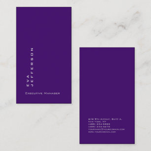 Tarjeta De Visita Elegancia real, elegancia y estilo moderno