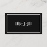 Elegancia simple estilo Art Deco Negro/Blanco