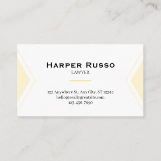 Tarjeta De Visita Elegant Attorney Business Card | Lawyer & Legal