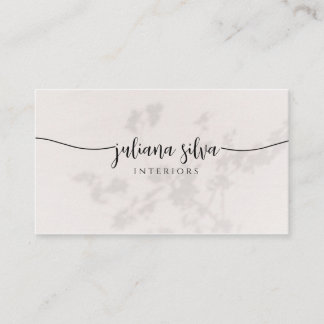 Tarjeta De Visita Elegant Beige Business Card