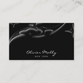 Tarjeta De Visita Elegant Black Marble Luxury Business Card 