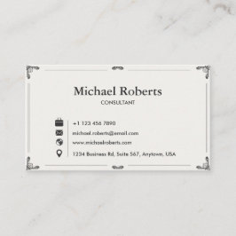 Tarjeta De Visita Elegant Business Card