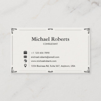 Tarjeta De Visita Elegant Business Card