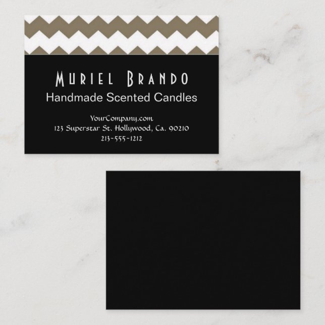 Tarjeta De Visita Elegant Candle Company (Anverso / Reverso)