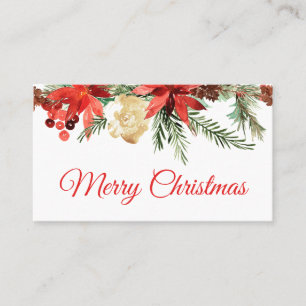 Tarjeta De Visita Elegant Christmas Business Card