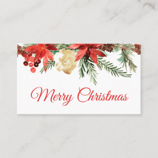 Tarjeta De Visita Elegant Christmas Business Card
