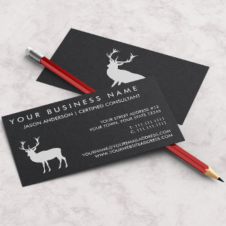 Tarjeta De Visita Elegant Deer Stag