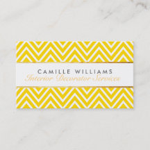 ELEGANT elegante tira de oro chevron amarillo bril