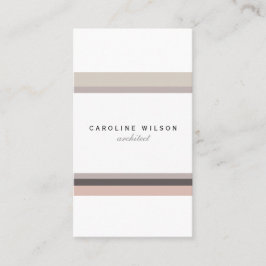 Tarjeta De Visita Elegant feminine minimalist modern white pink line