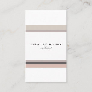 Tarjeta De Visita Elegant feminine minimalist modern white pink line