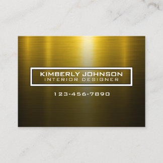 Tarjeta De Visita Elegant Gold and Black Business Card Design